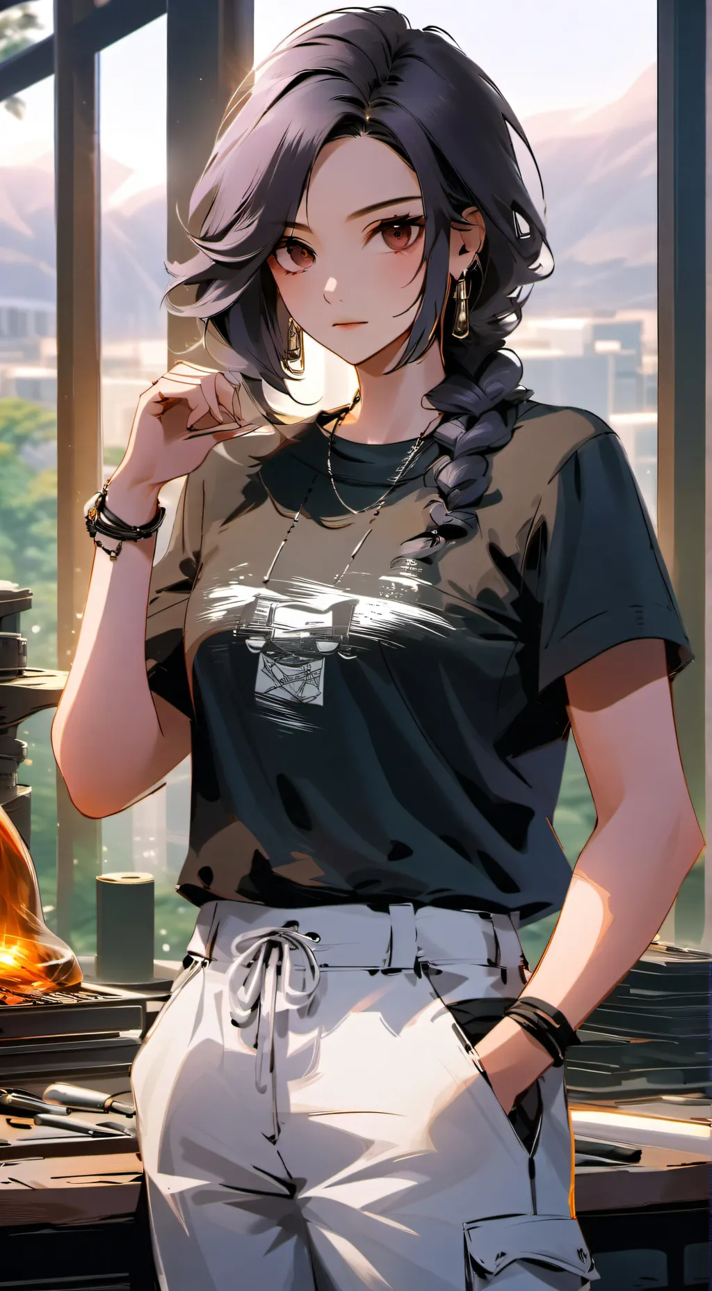 ai character: Ashe background