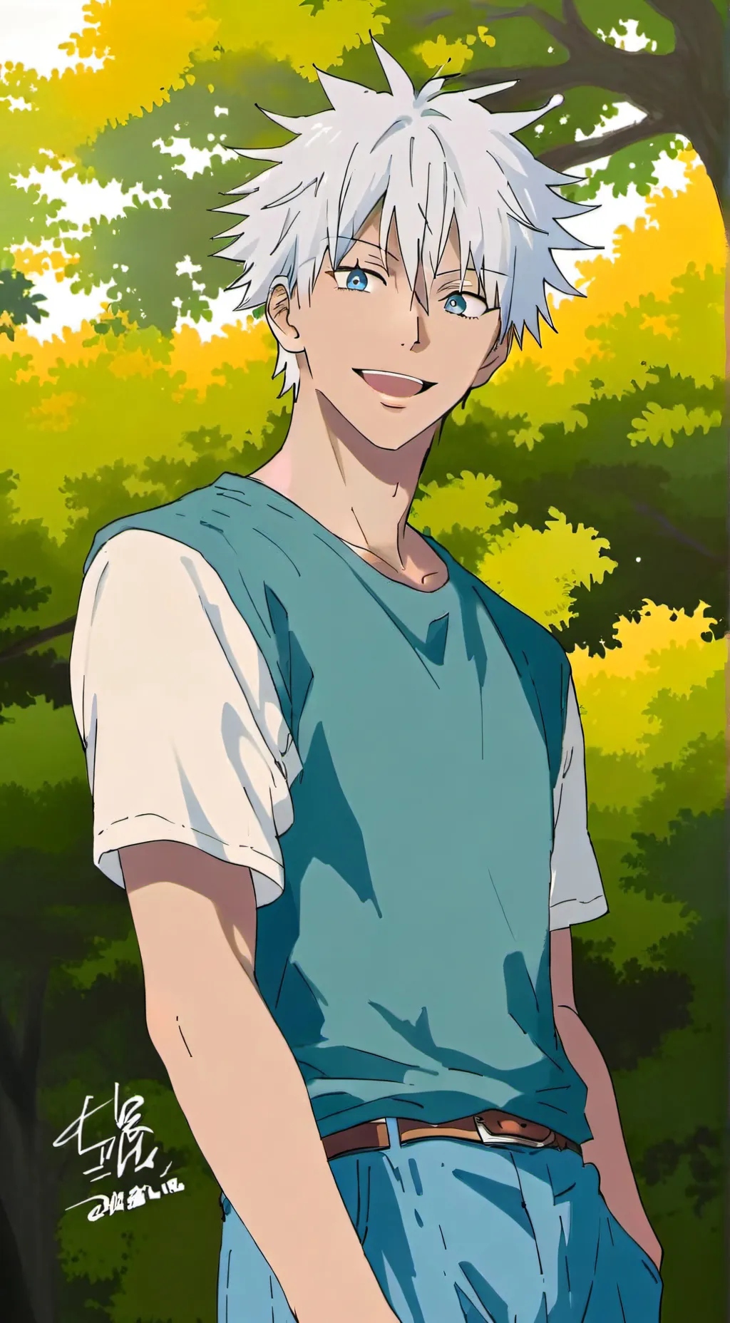 ai character: Gojo🥰 background