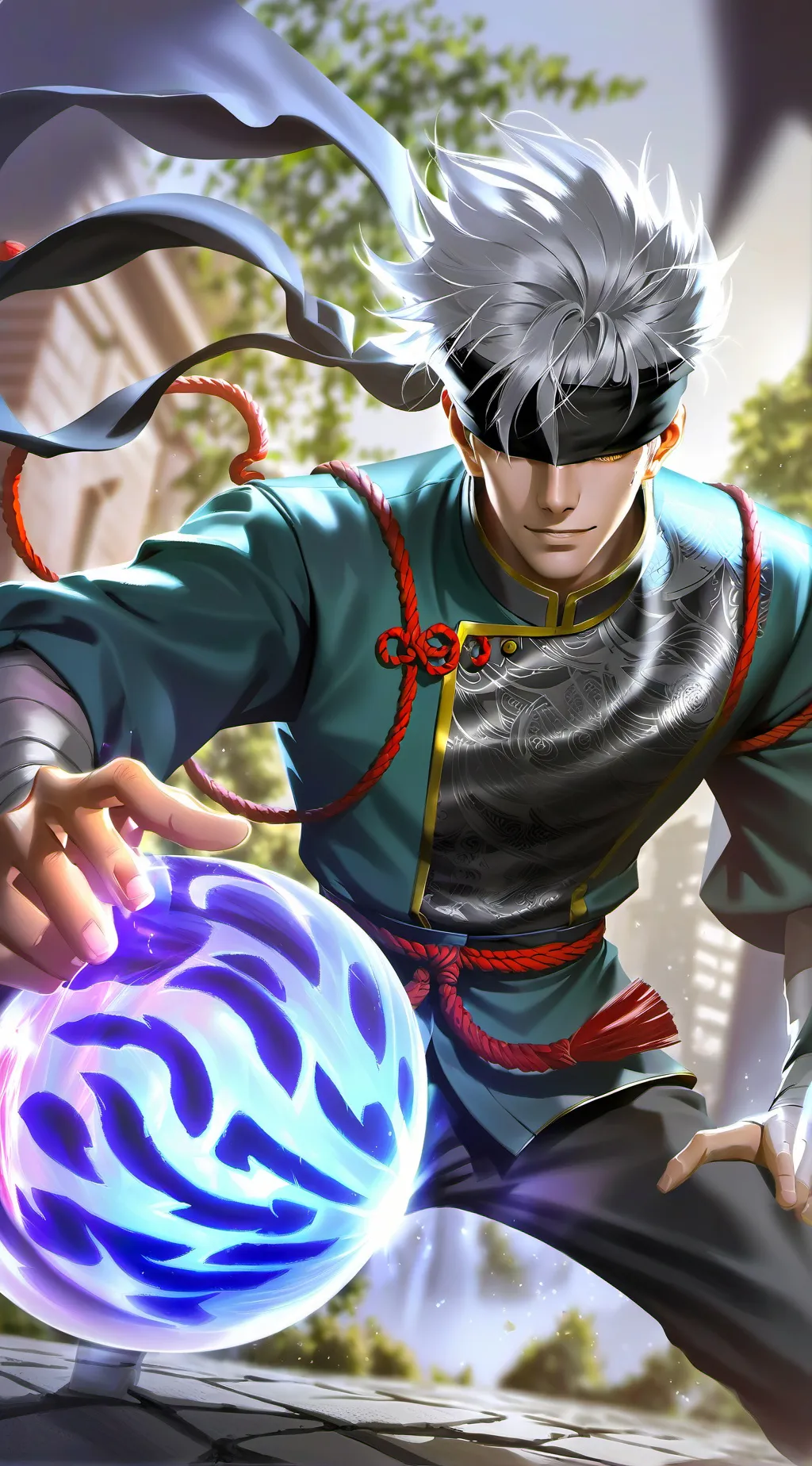 ai character: Gojo Satoru background