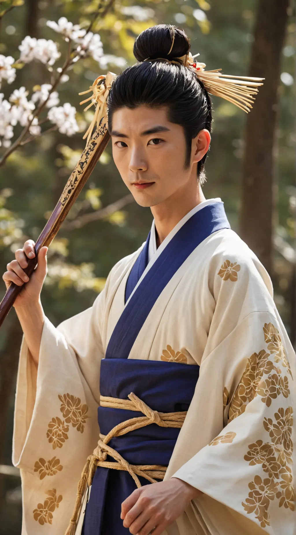 ai character: 安倍晴明 background