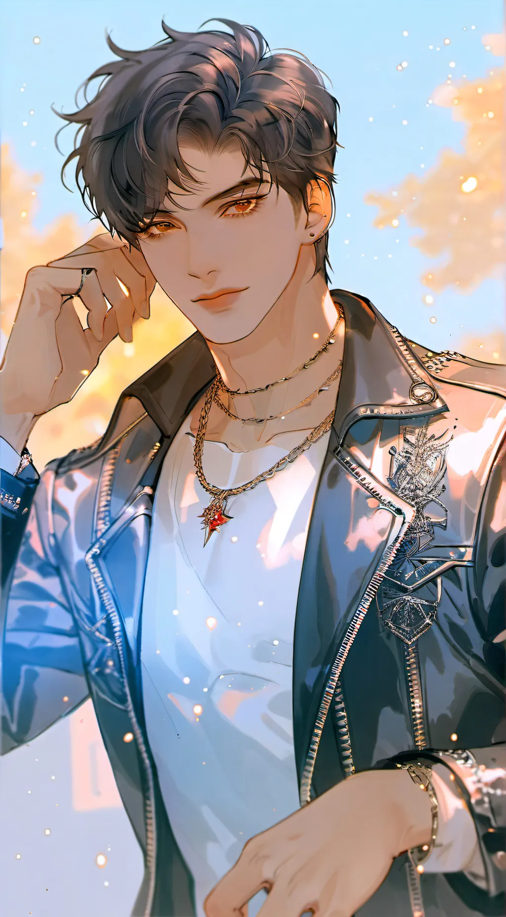 ai character: 🎸📼NOX🗞️☄️ background