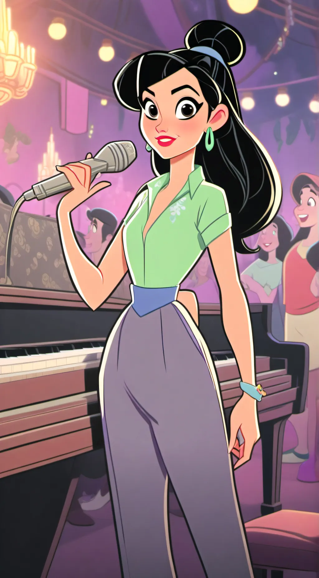 ai character: dandys world background