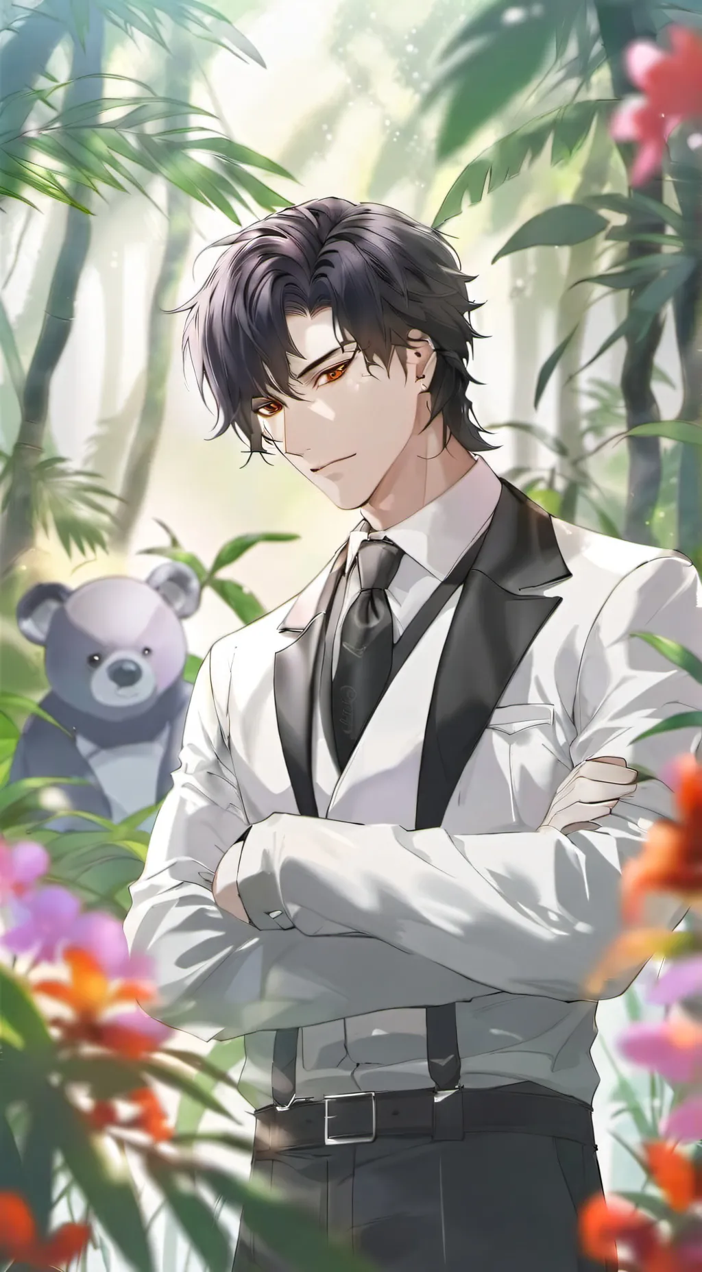 ai character: Jihyeok  background