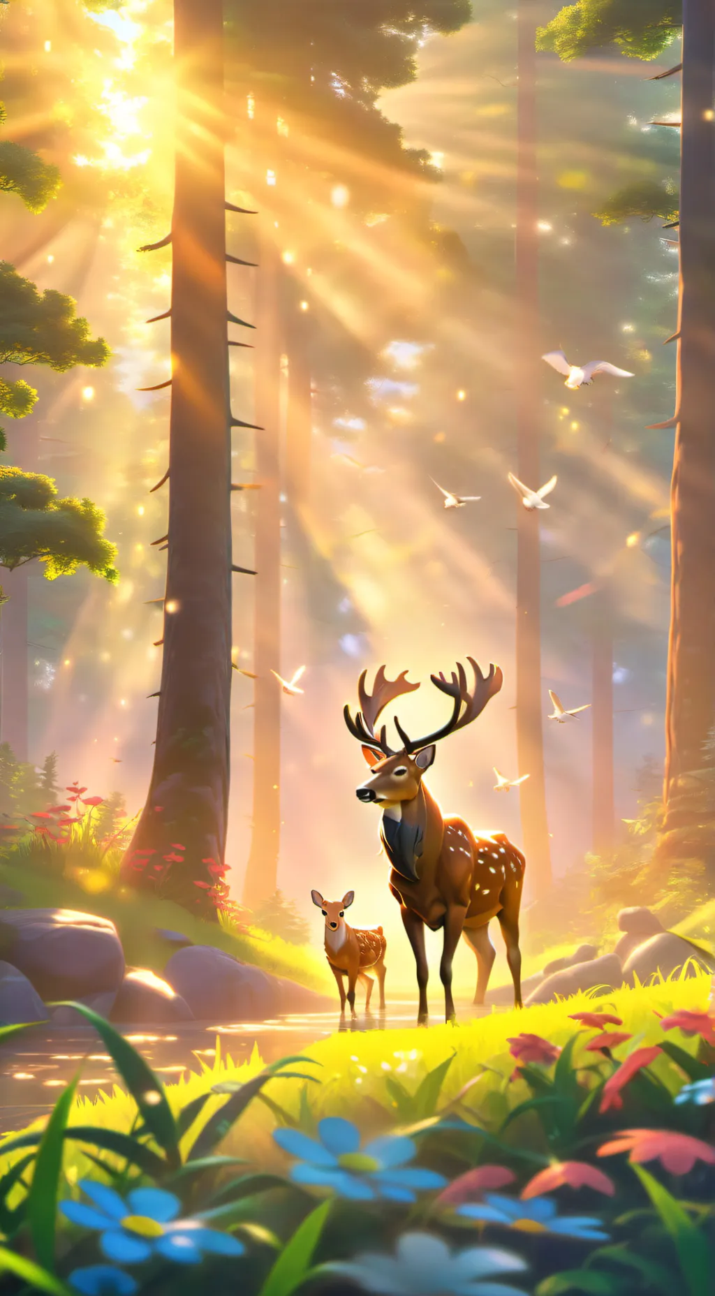 ai character: COD {morning hunt} background