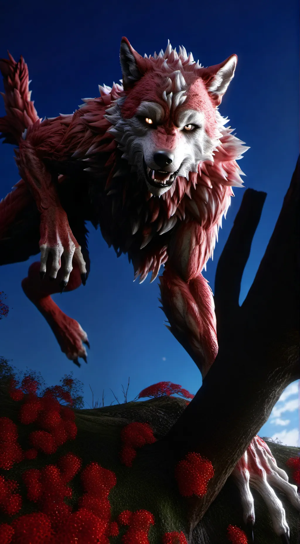 ai character: Loup garou background