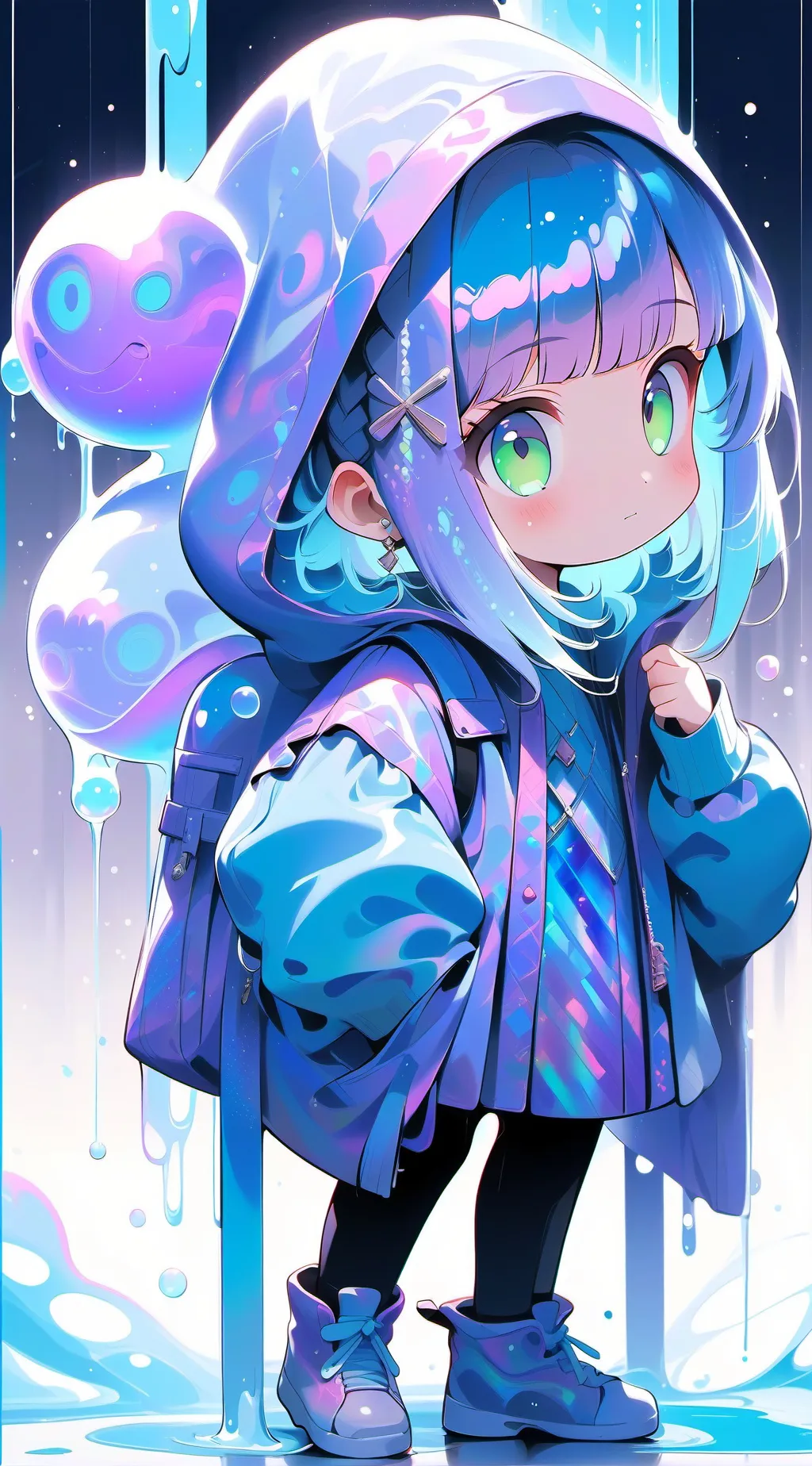 ai character: Leah  background