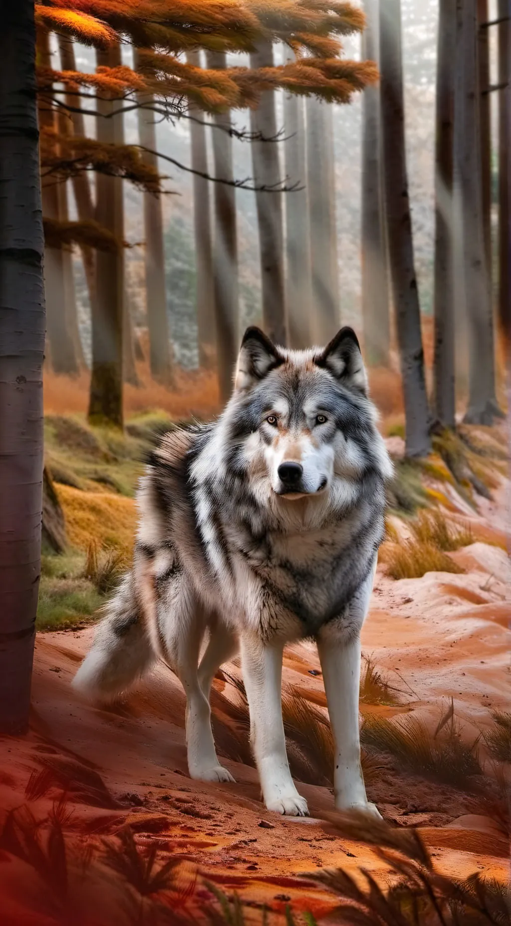 ai character: Lobo Escarlata background