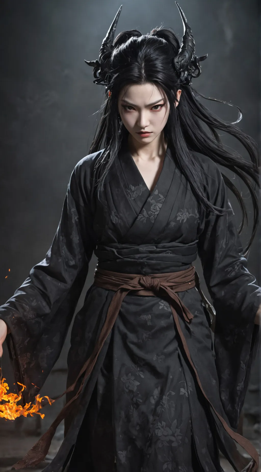 ai character: Rin background