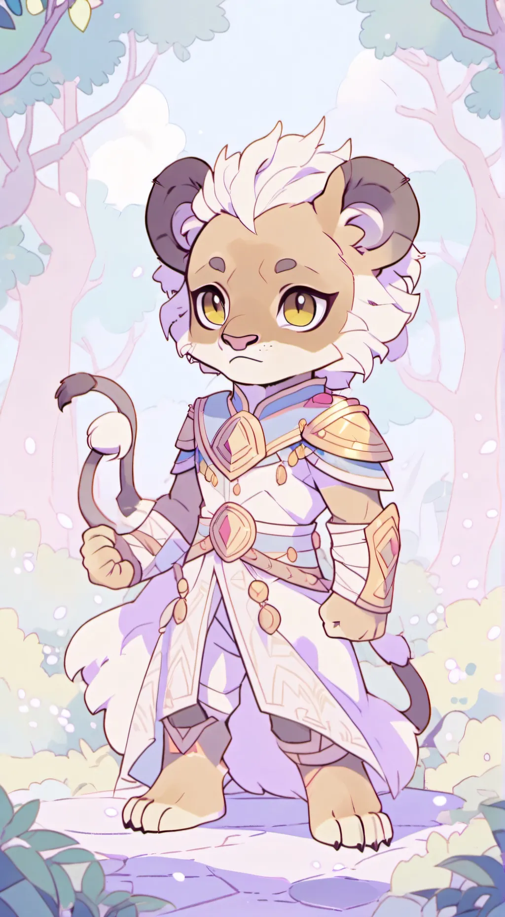 ai character: Feather background