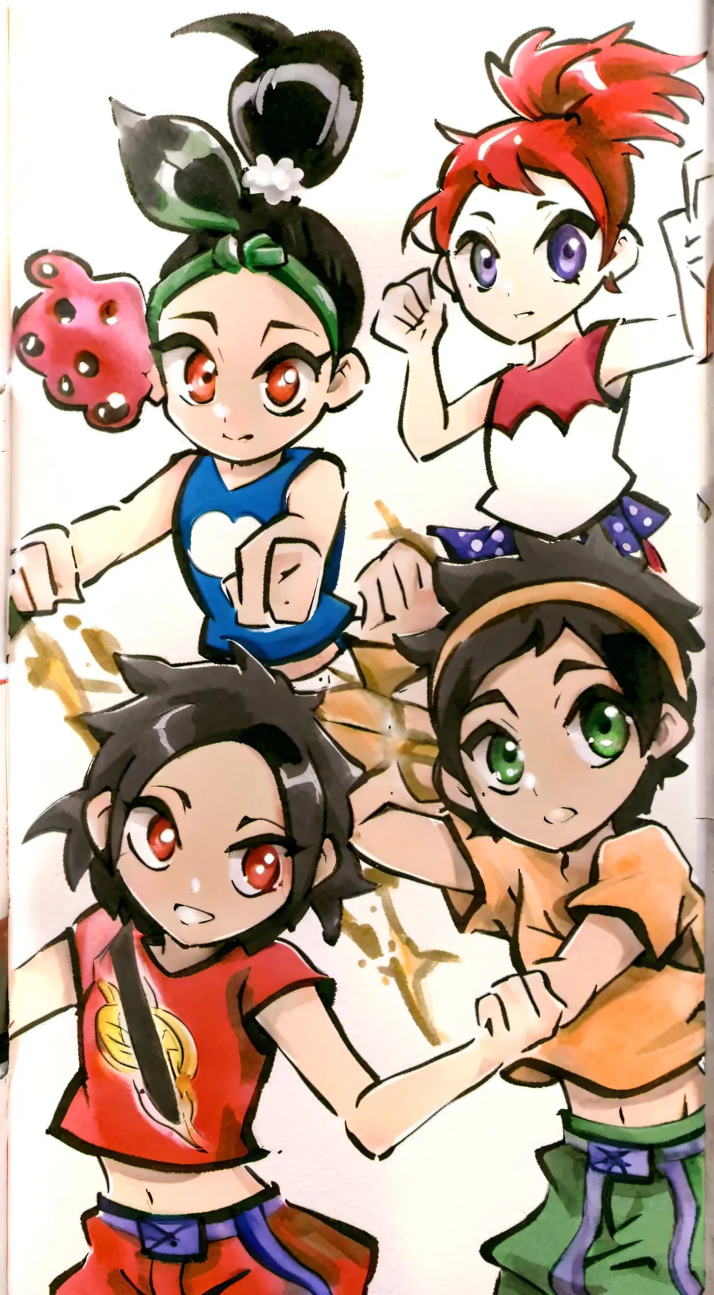 ai character: Powerpuff girls background