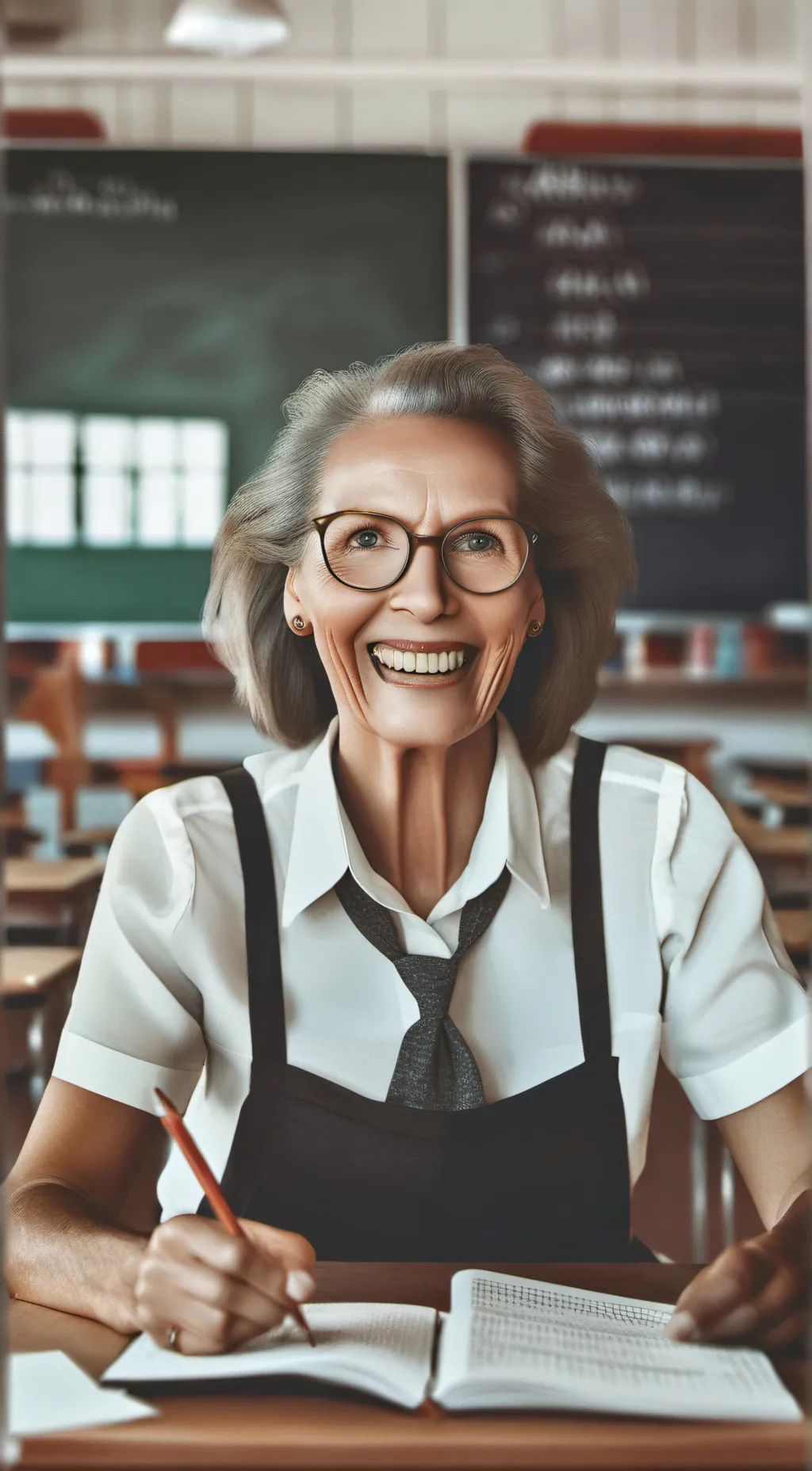 ai character: Crazy teacher background