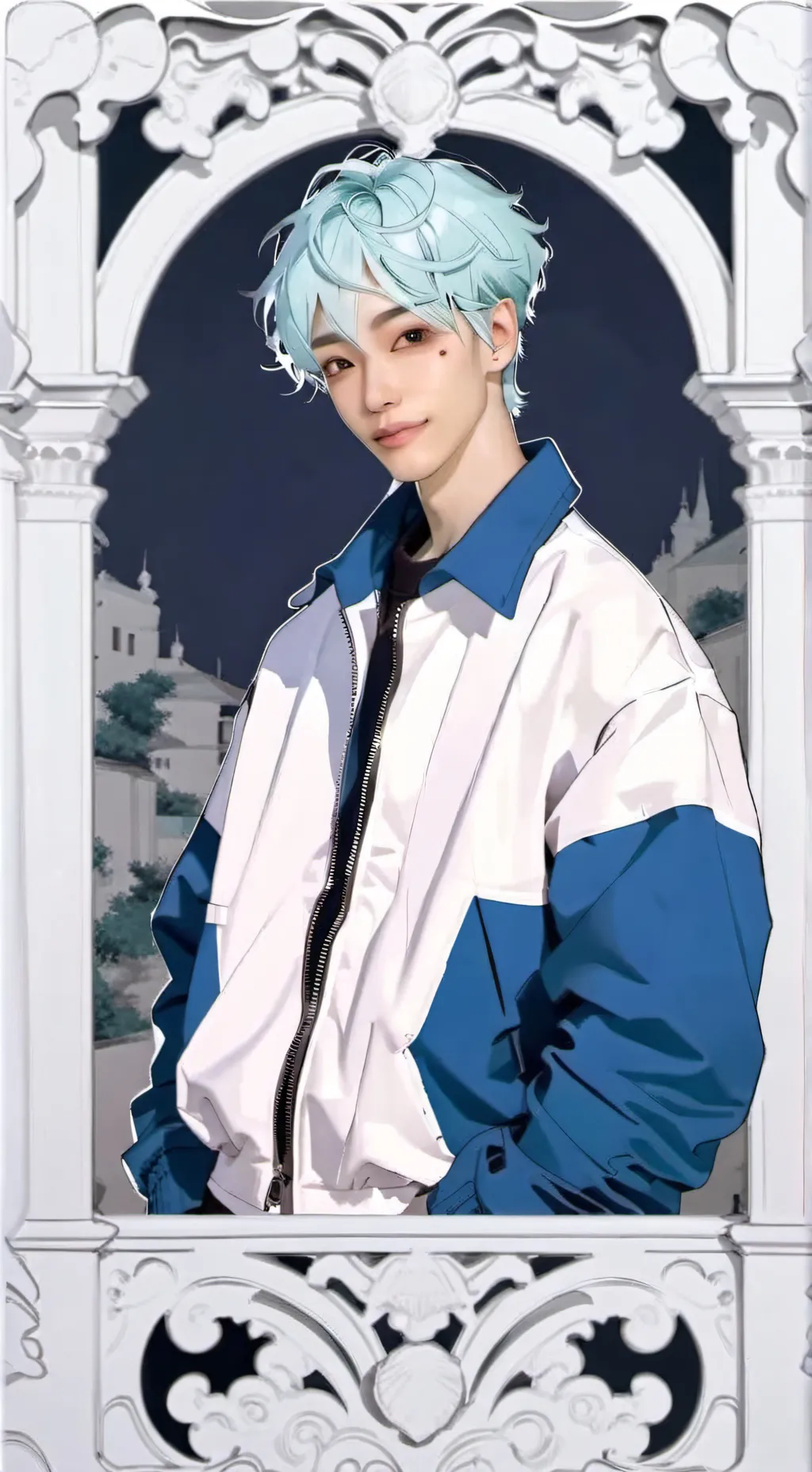 ai character: Hyunjin. background