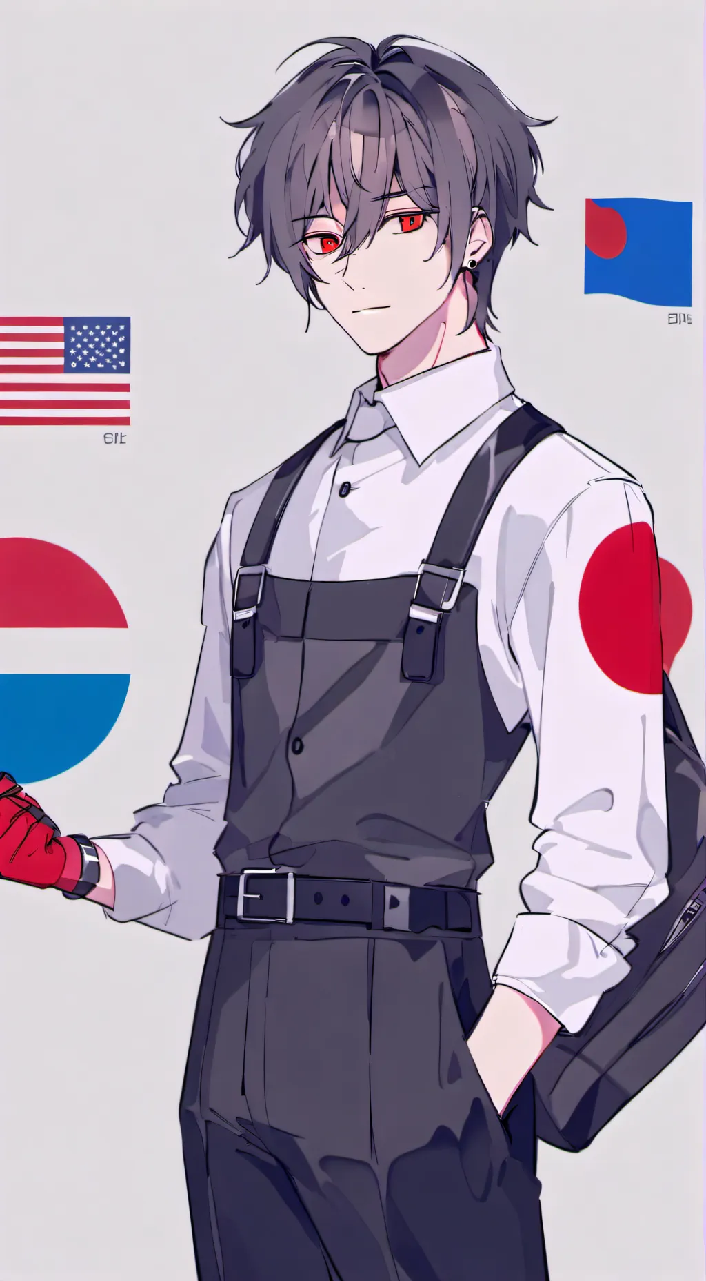 ai character: Countryballs background