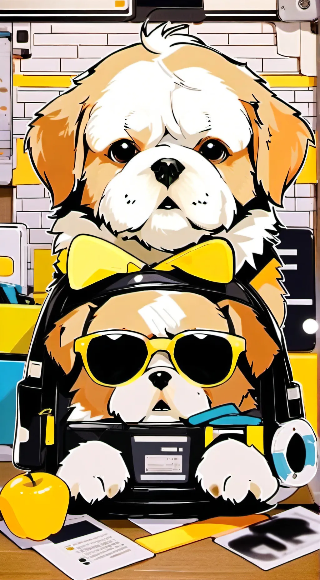ai character: Bitmoji background