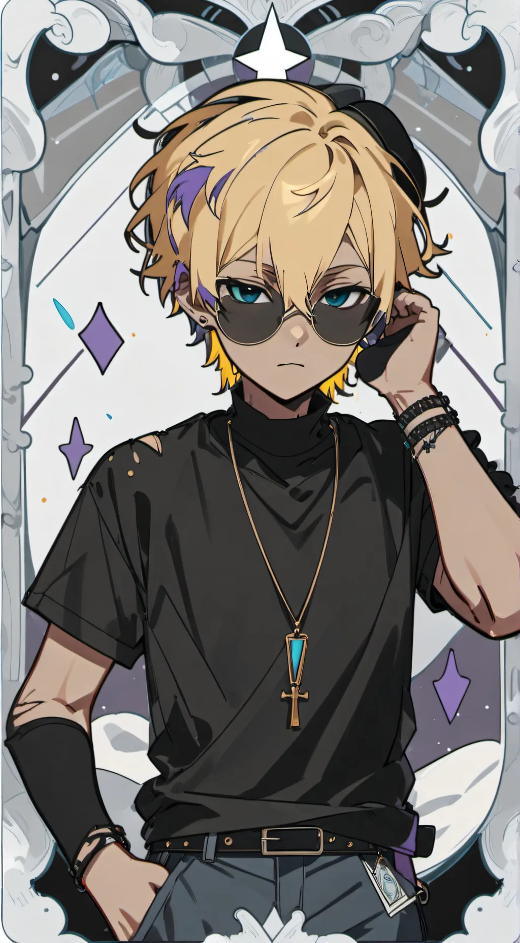 ai character: ☾𝗡𝗢𝗔𝗛☾ background