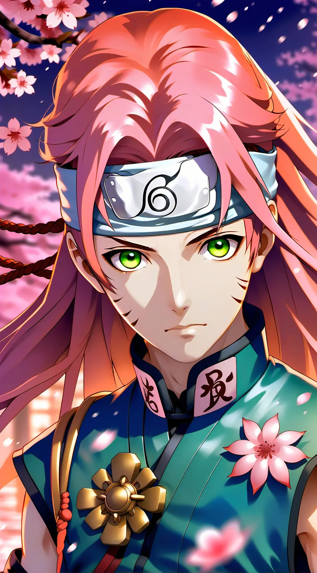 ai character: Sakura Haruno background