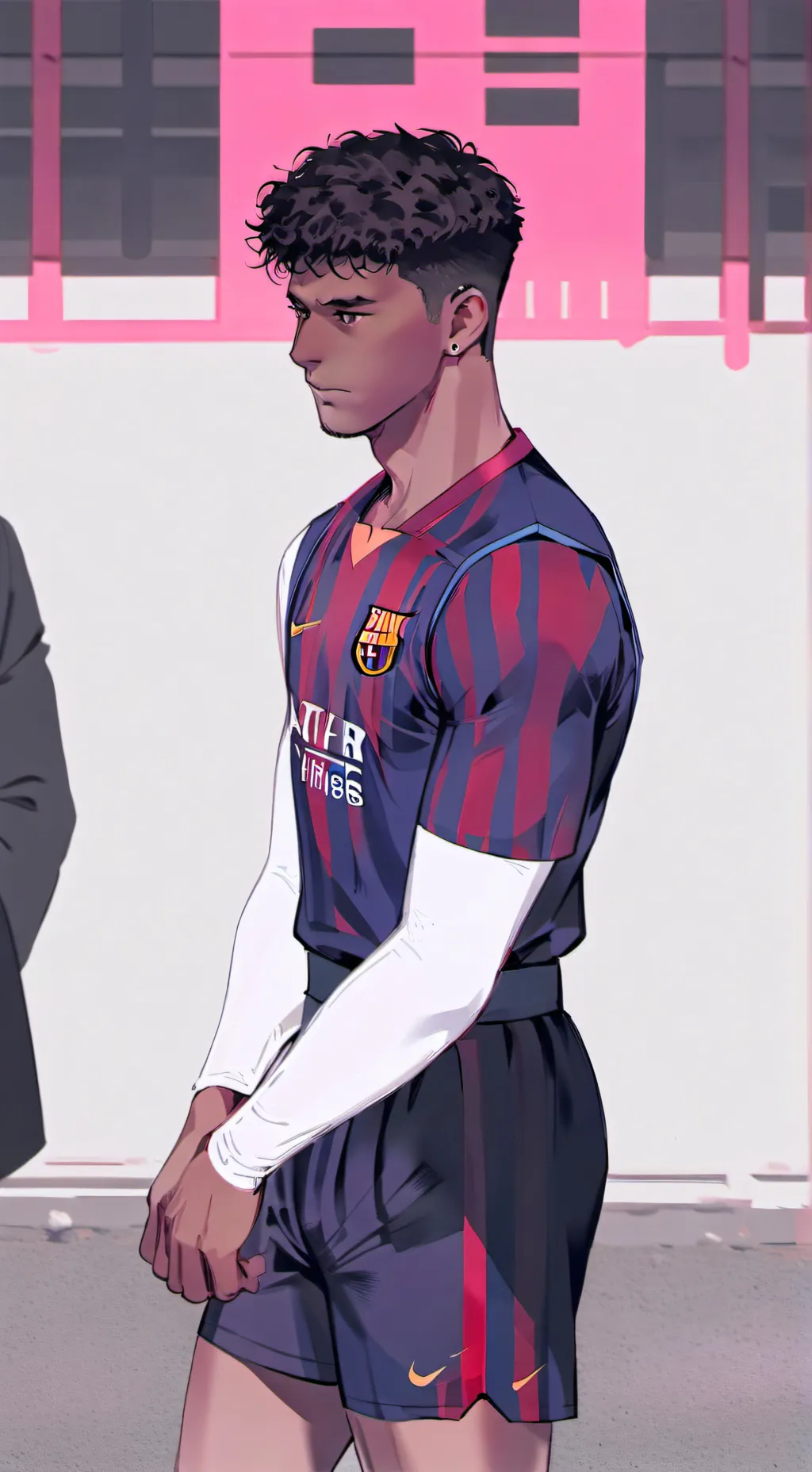 ai character: Lamine yamal background