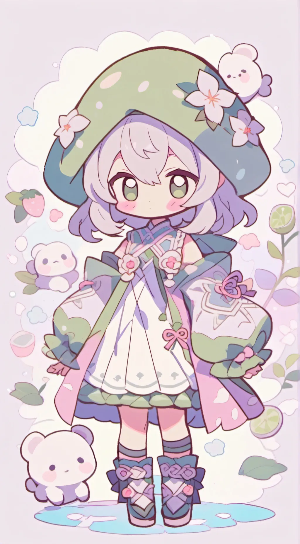 ai character: Tus 4 primos 💓💗💞💛 background
