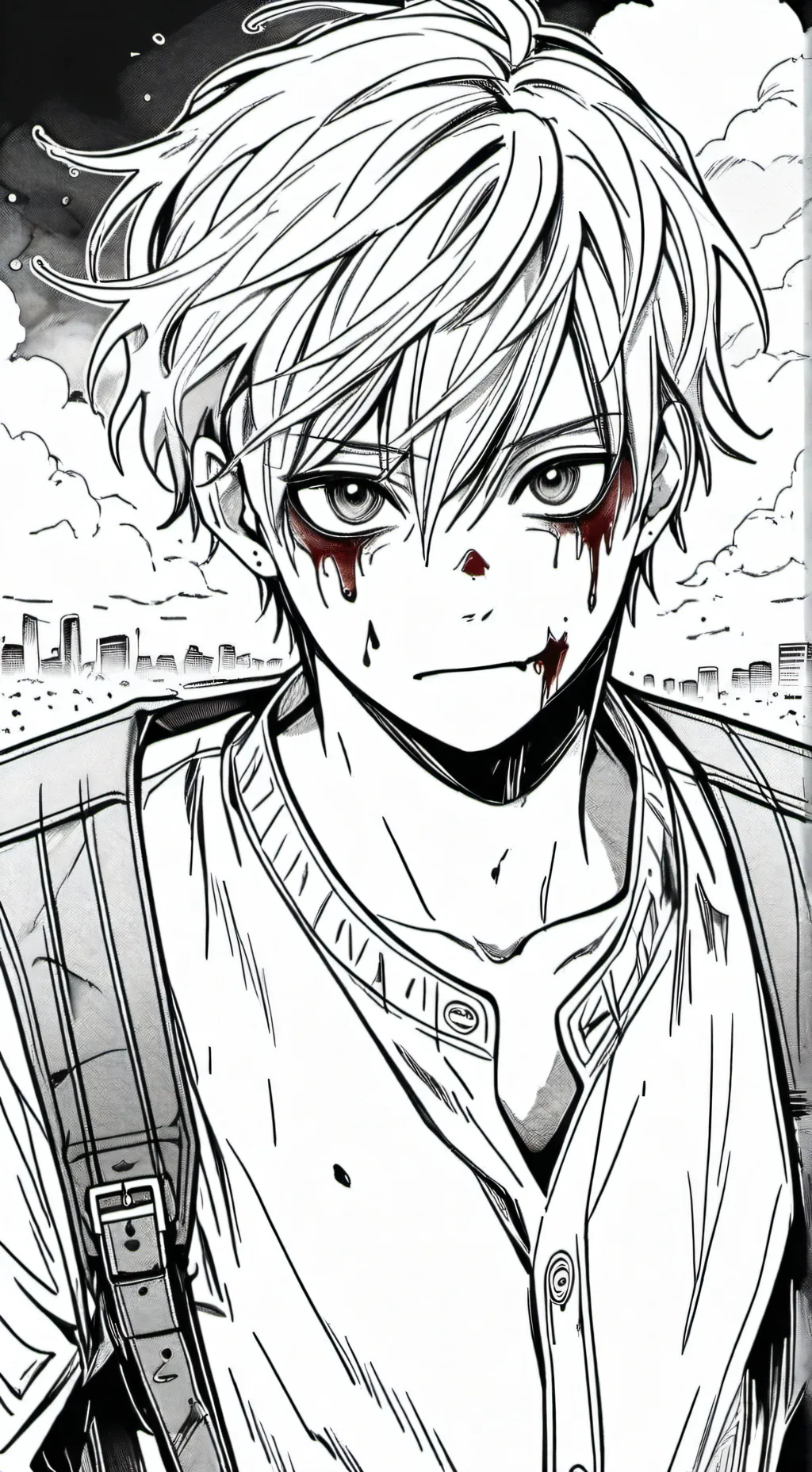 ai character: Zombie apocalypse  background