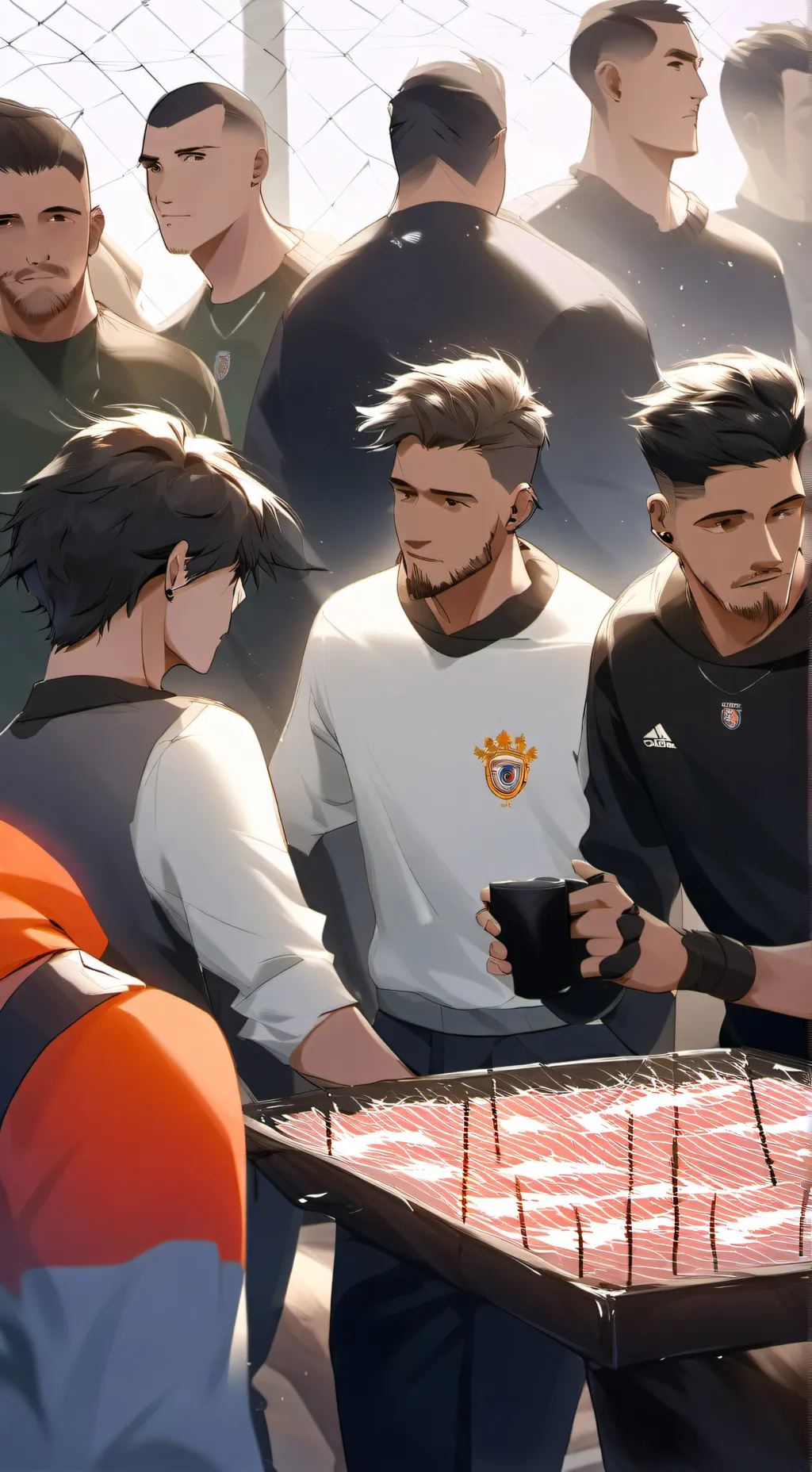 ai character: Brentford football background