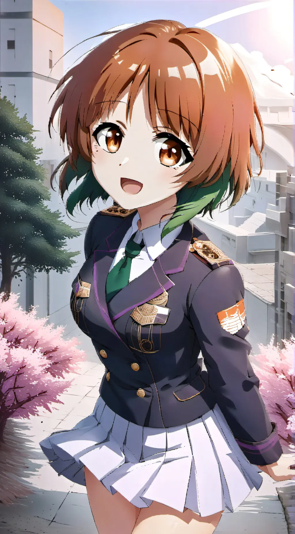 ai character: *Miho Nishizumi* background