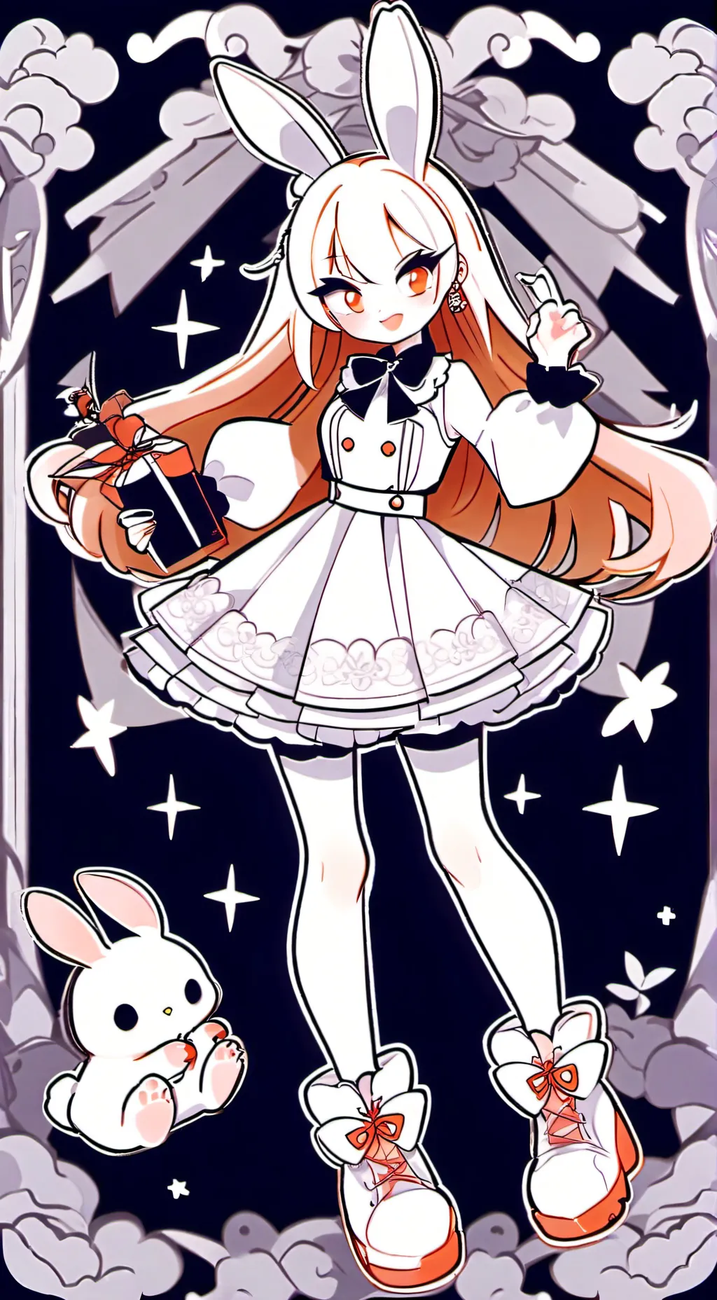 ai character: Vanilla the rabbit background