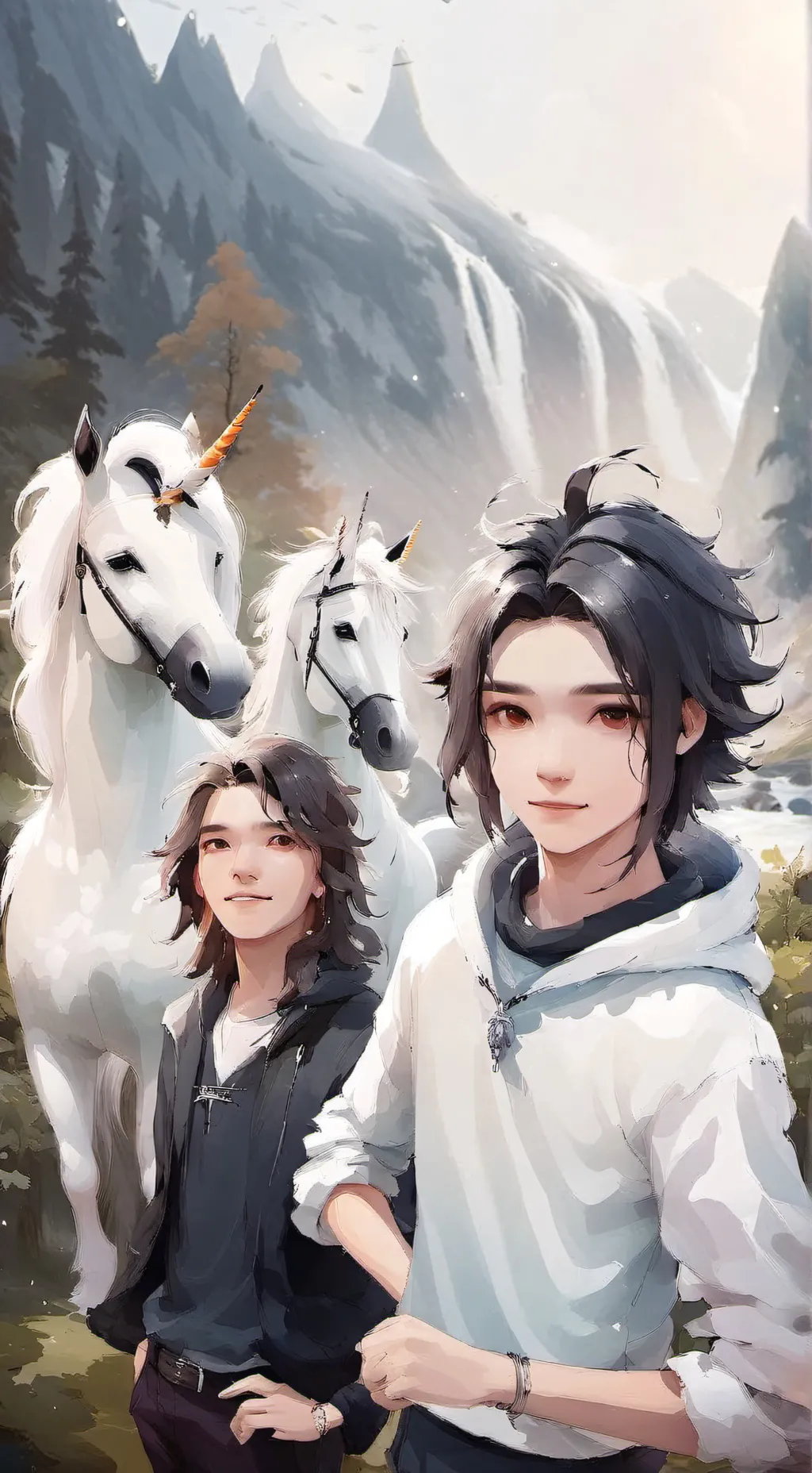 ai character: Unicorn Academy background