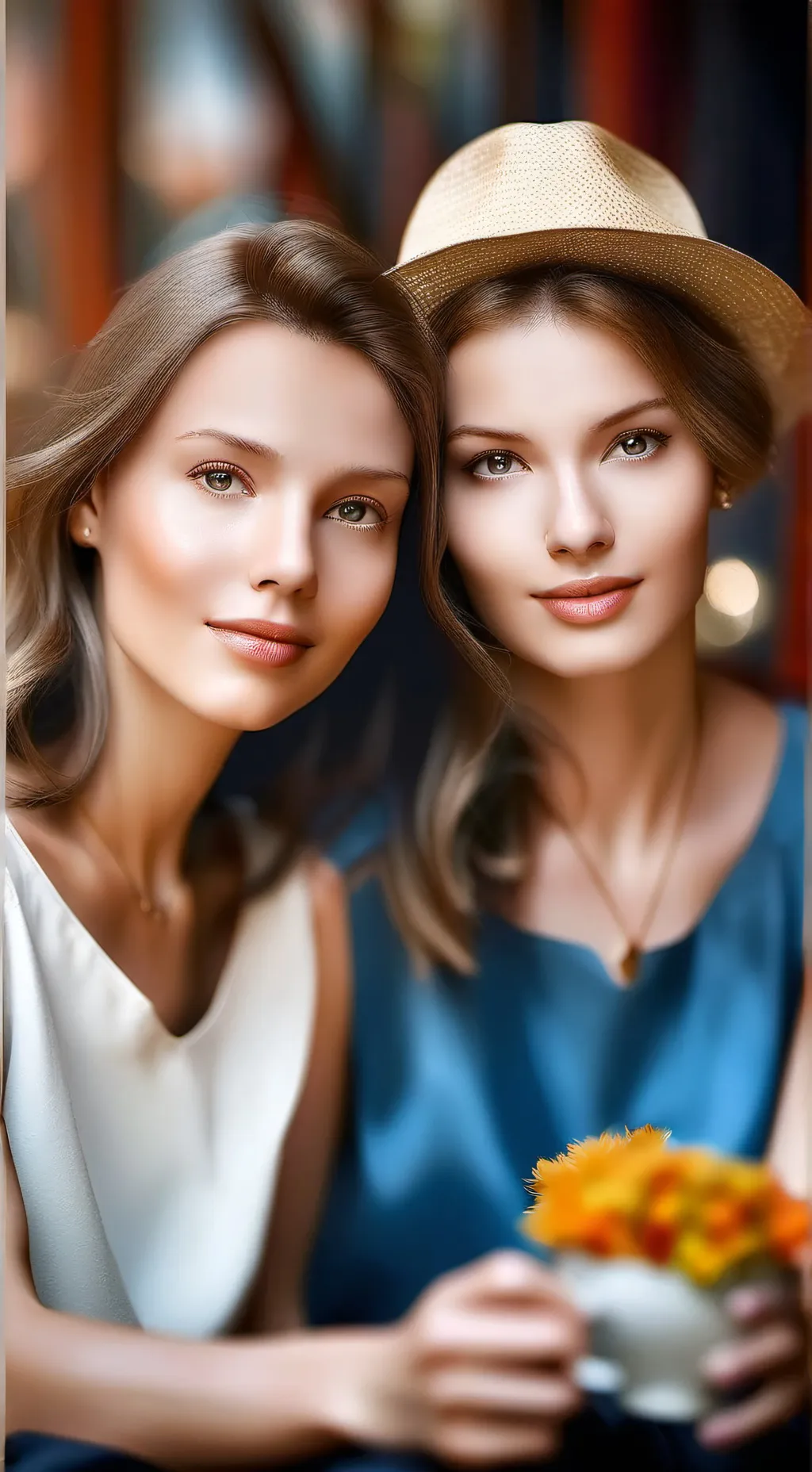 ai character: Sara e Paola  background