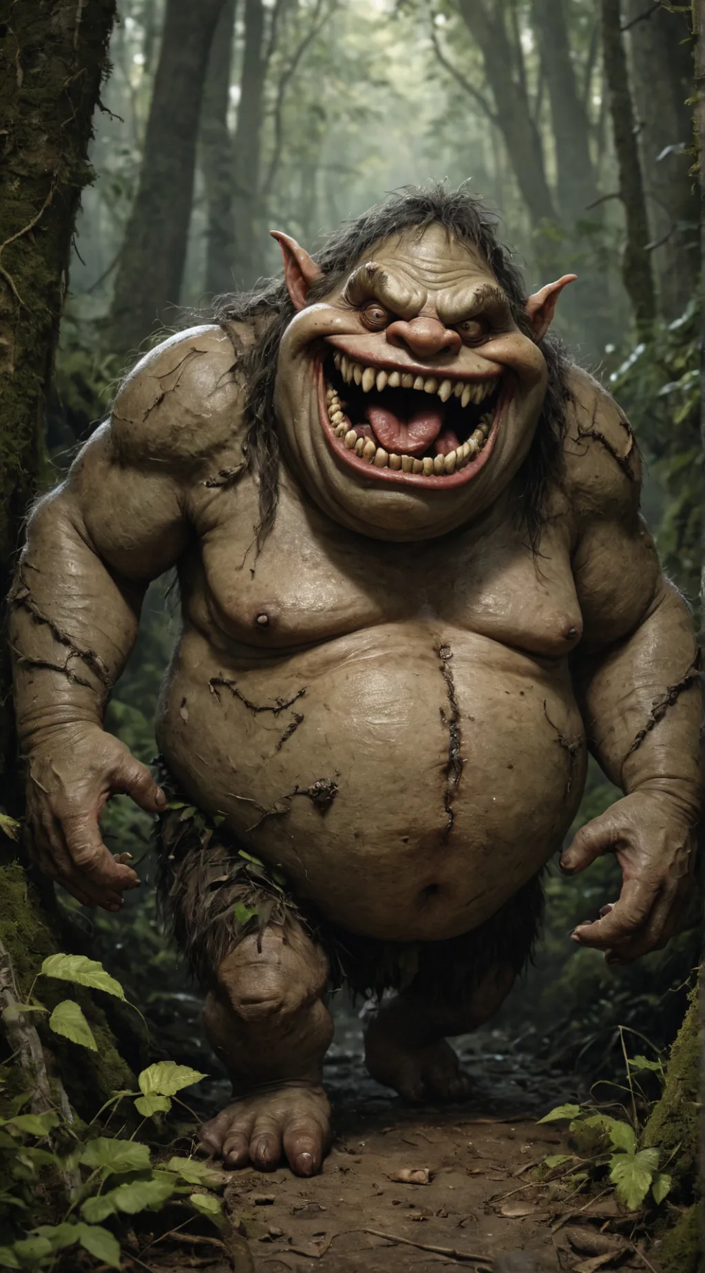 ai character: TROLLS EAT YOU background