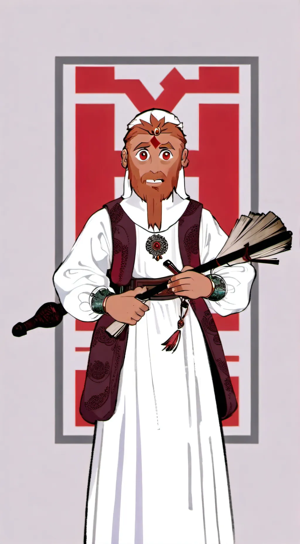 ai character: retrolam x bodoque background