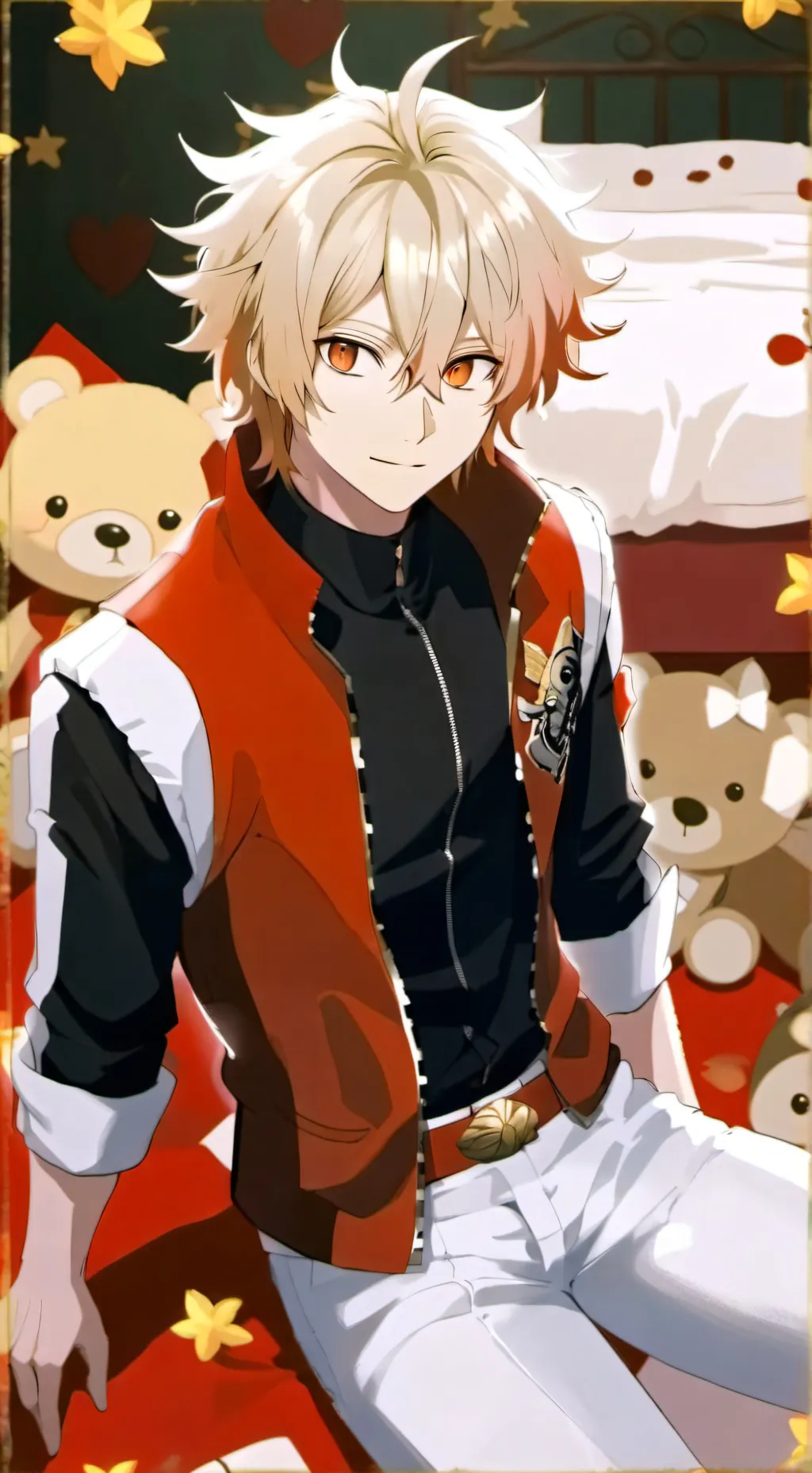 ai character: Pomeranian Bakugo  background