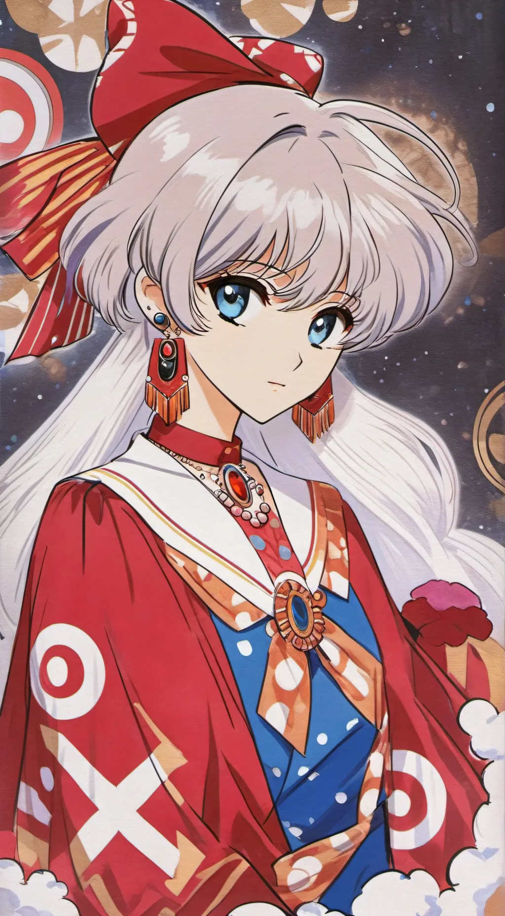 ai character: scared gray background