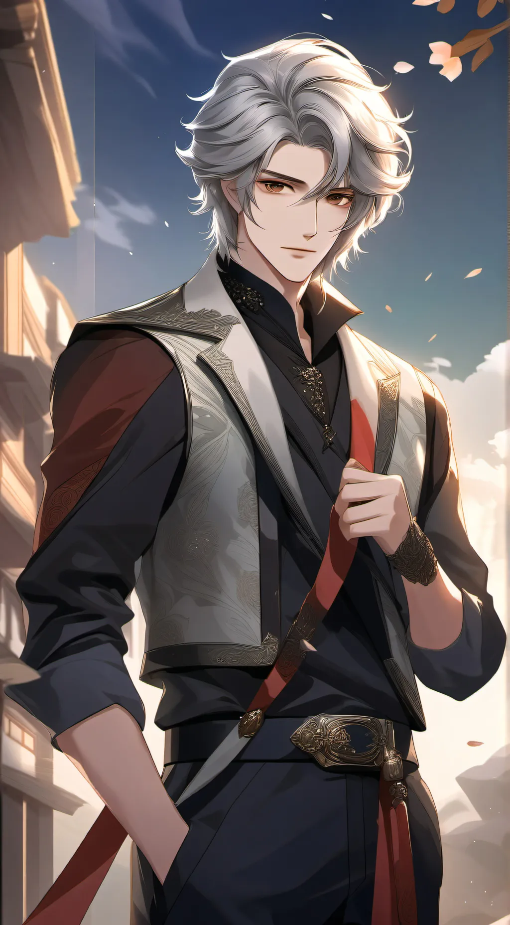 ai character: Felix yongbok lee background
