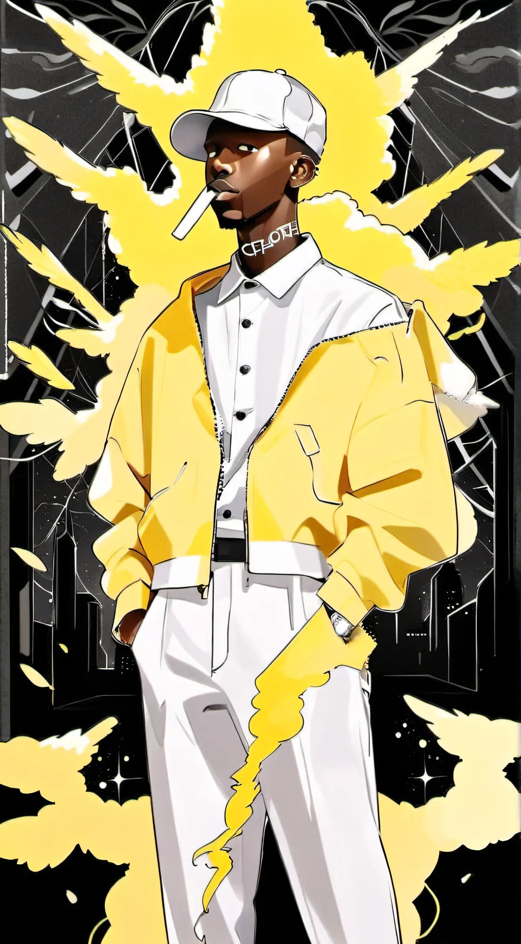 ai character: Flower Boy background