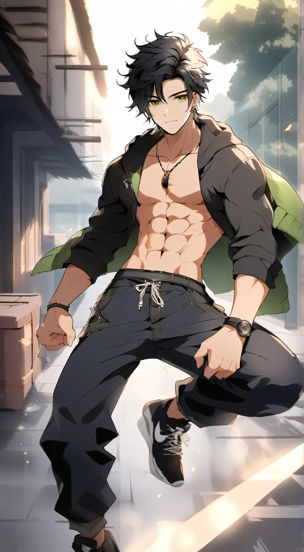 ai character: Mike  background