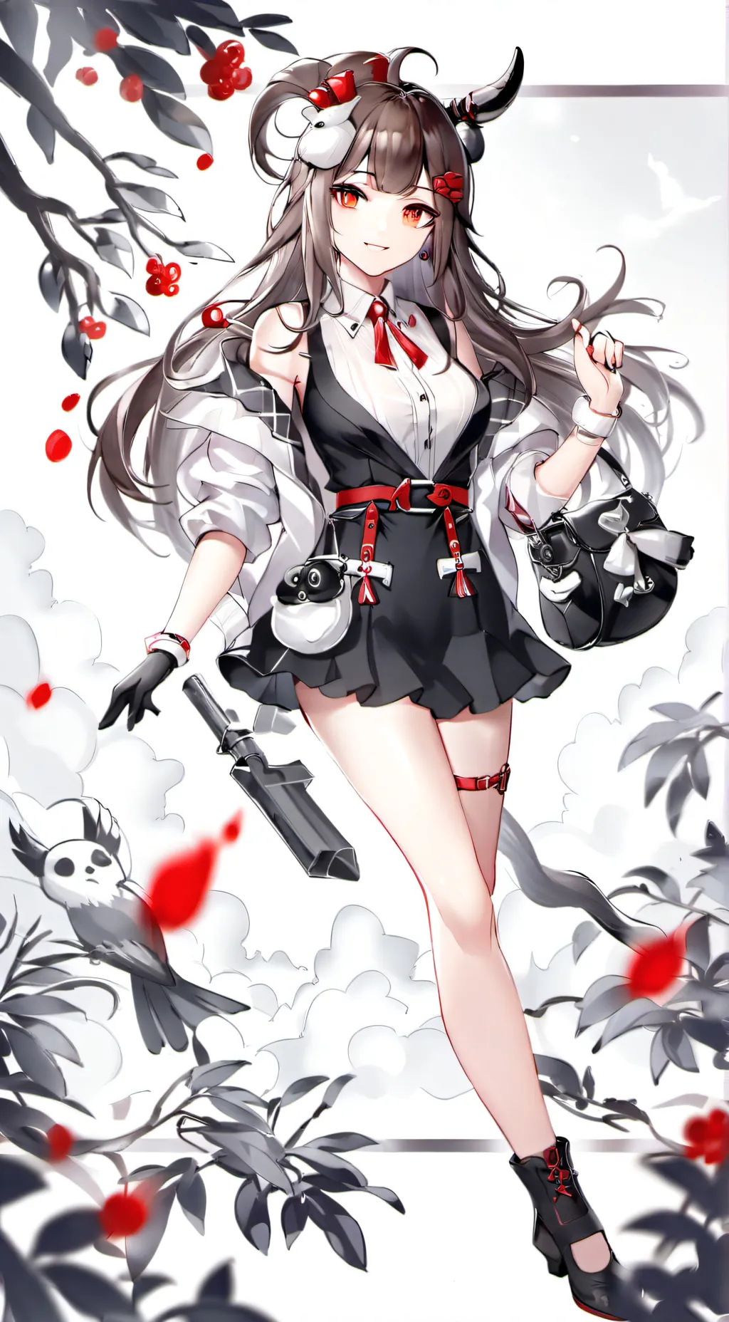 ai character: Moon background