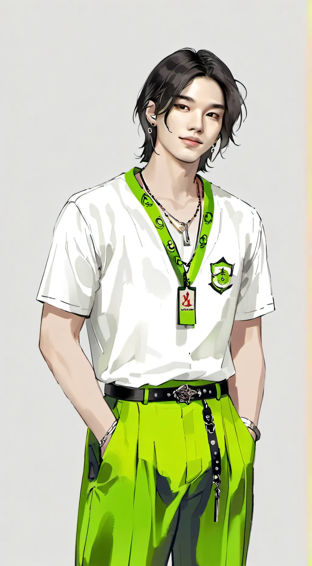 ai character: Hwang Hyunjin  background