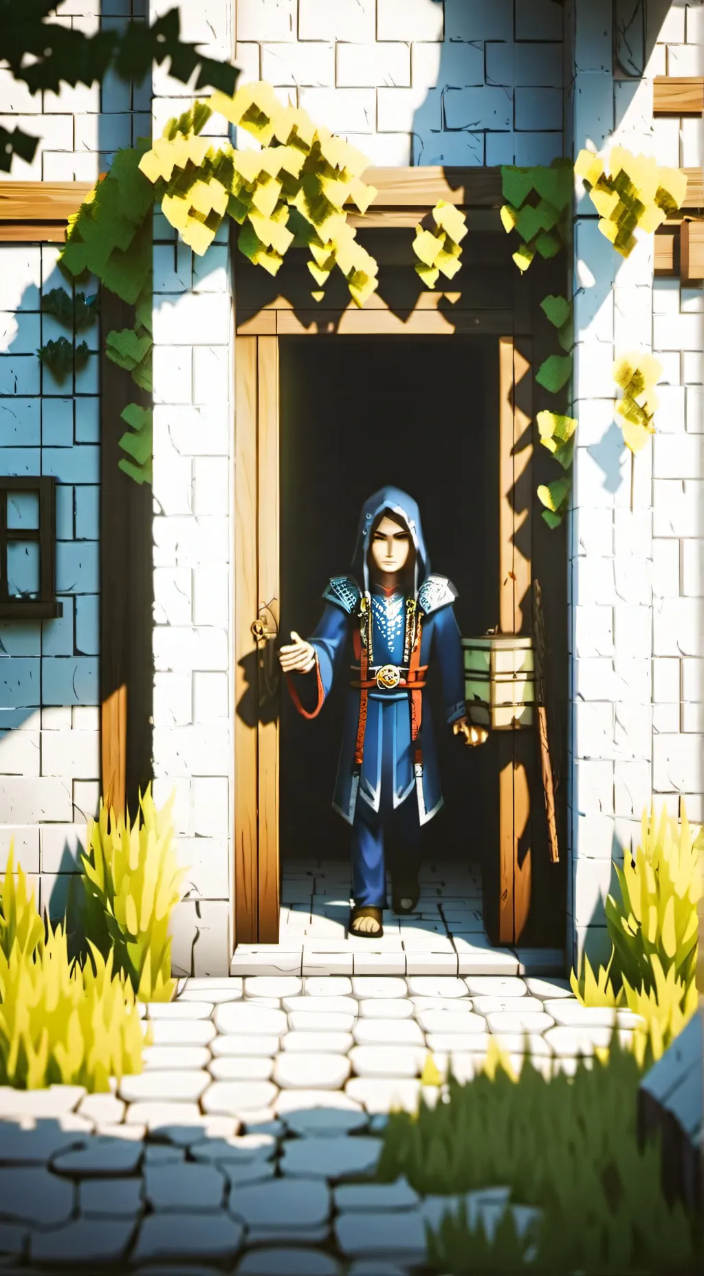ai character: Minecraft  background