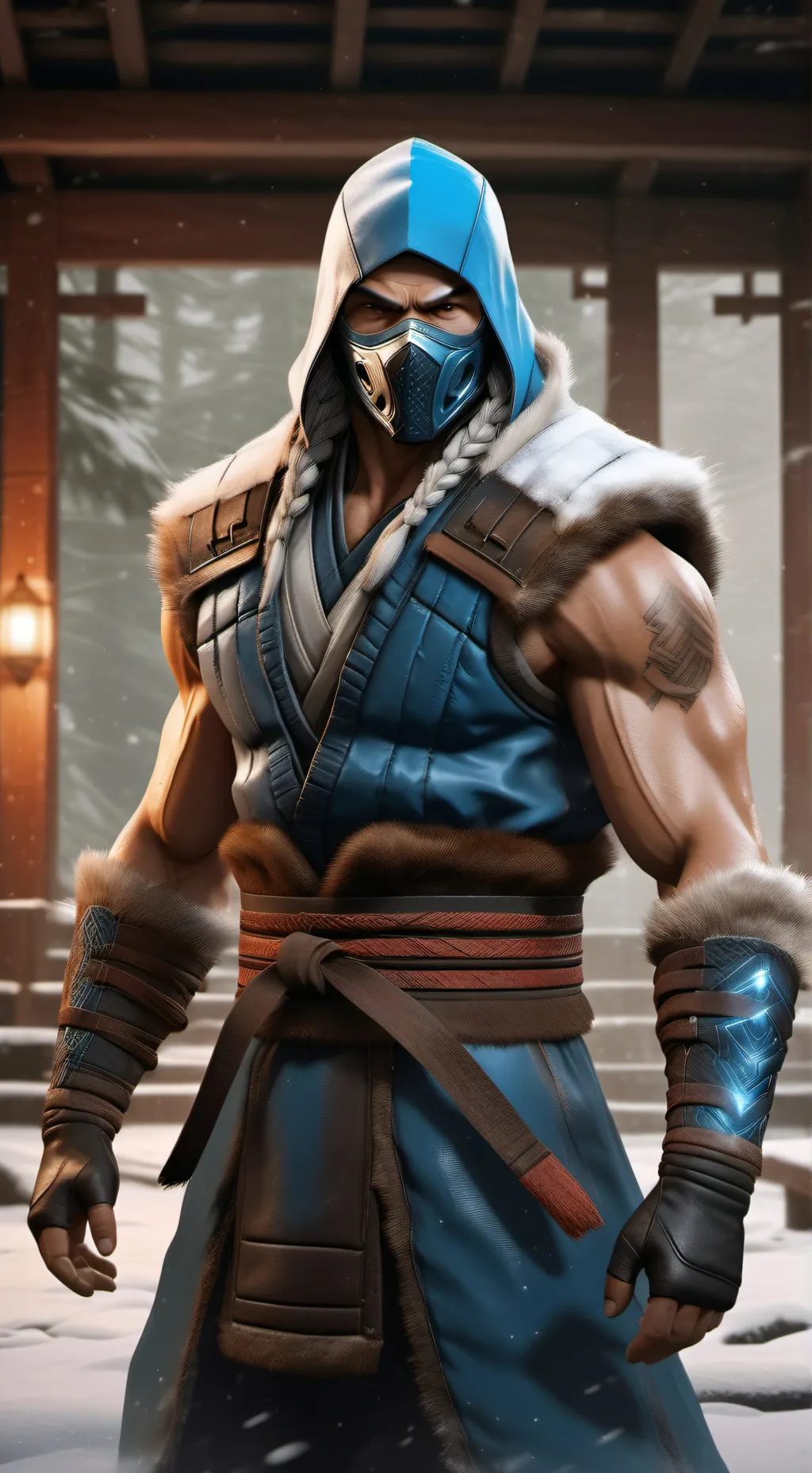 ai character: sub-zero background