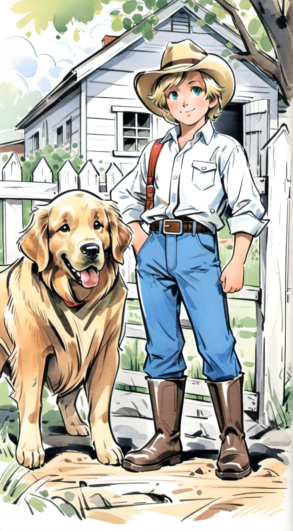 ai character: old yeller background