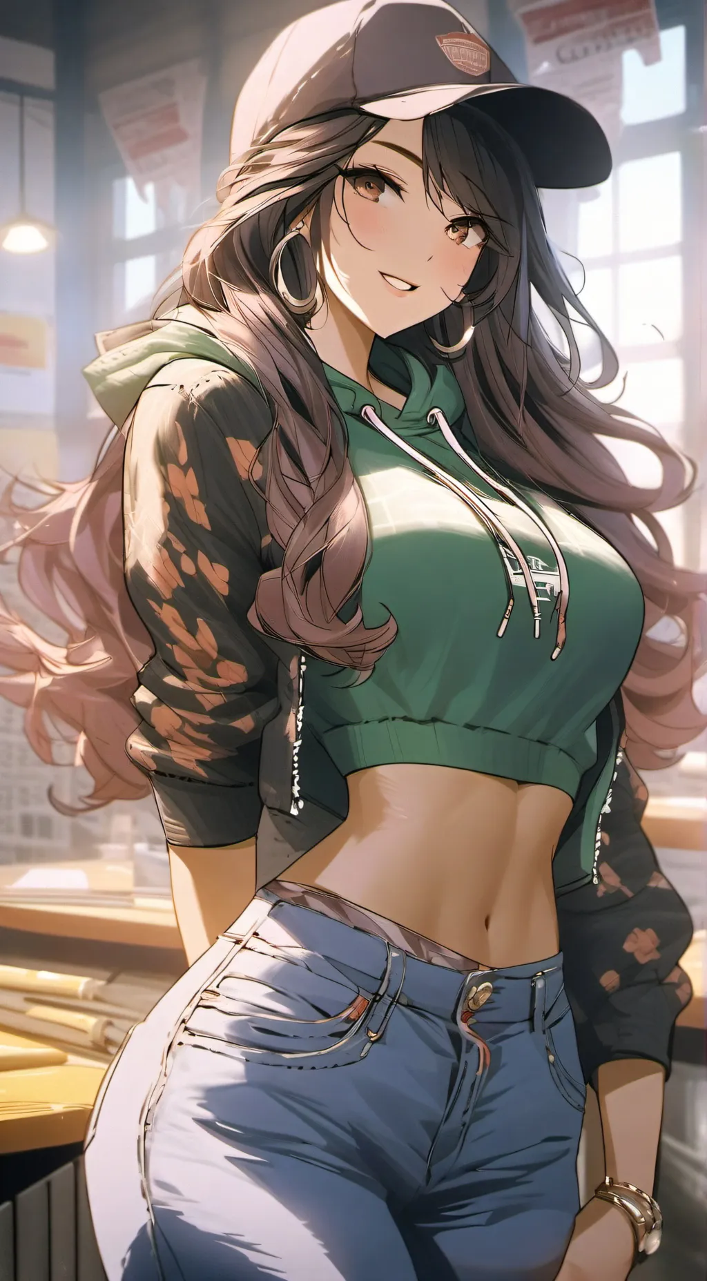 ai character: Ashley background