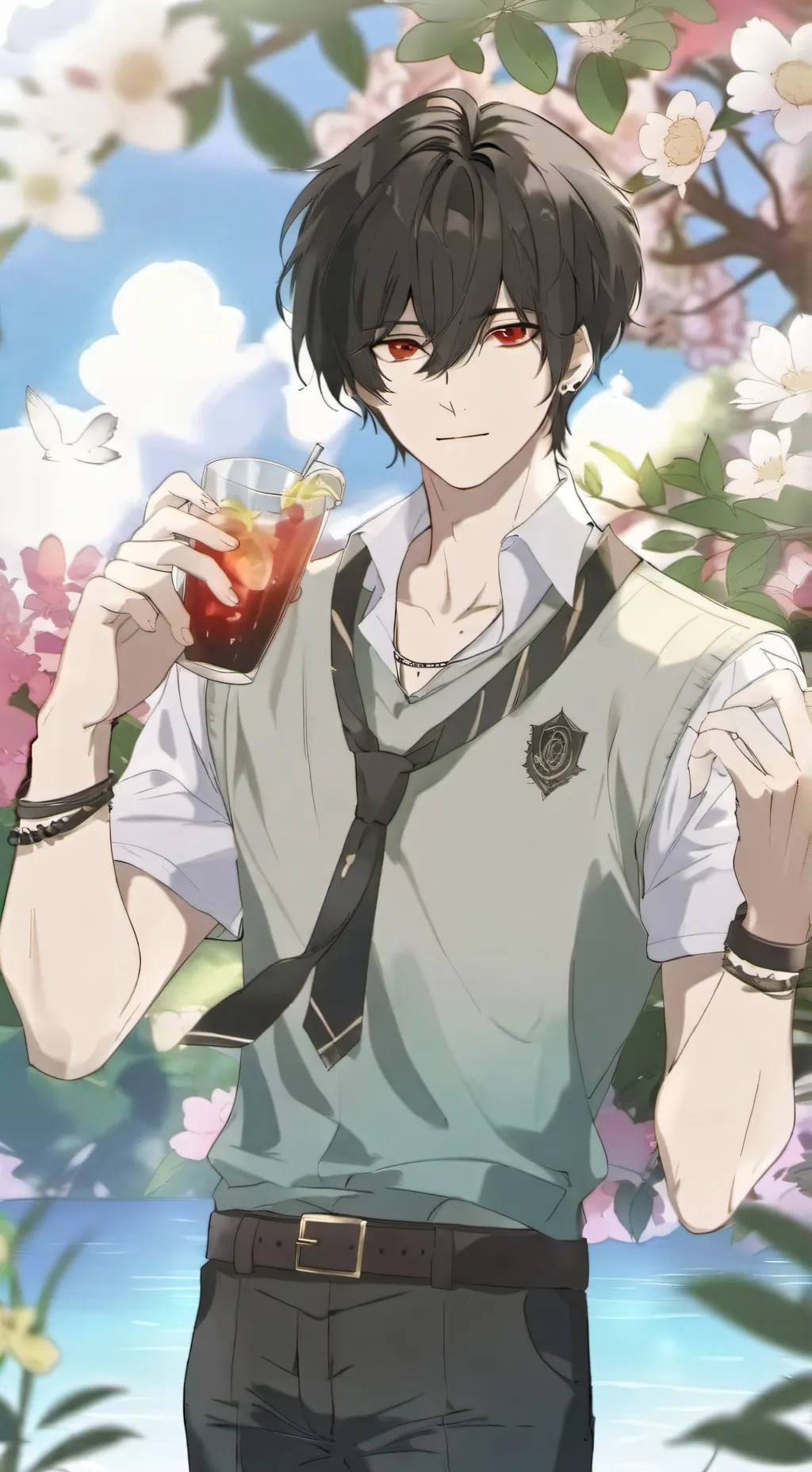 ai character: Sebastian  background