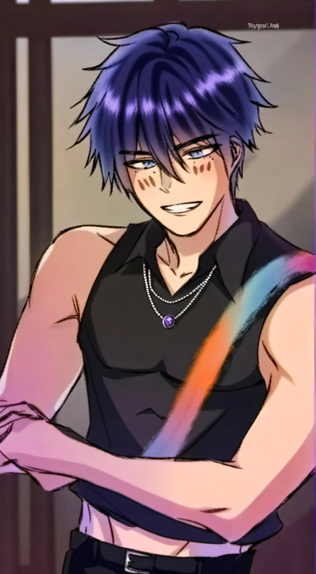 ai character: leo  background