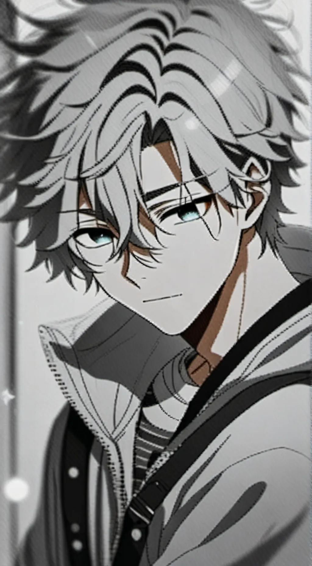 ai character: 𖤐Mark,?? background