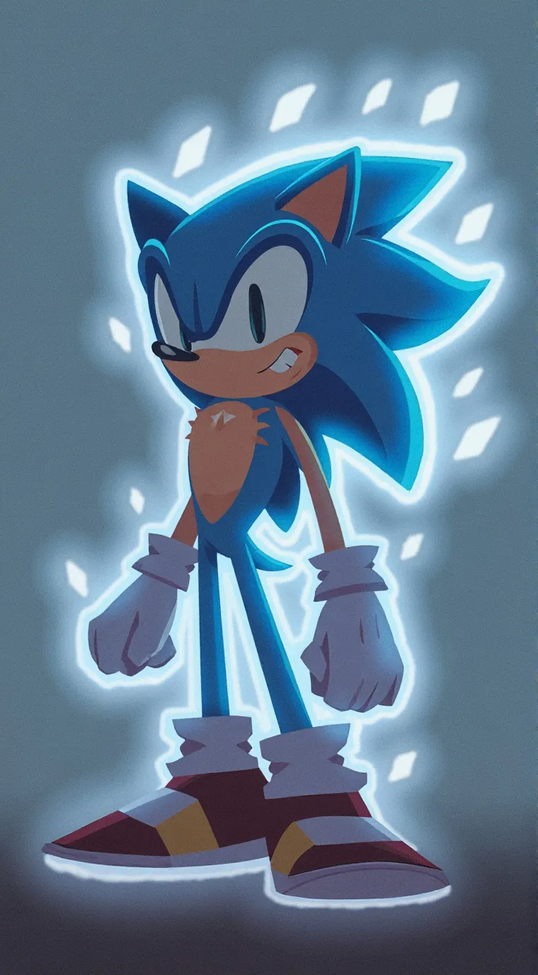 ai character: Sonic the hedgehog background