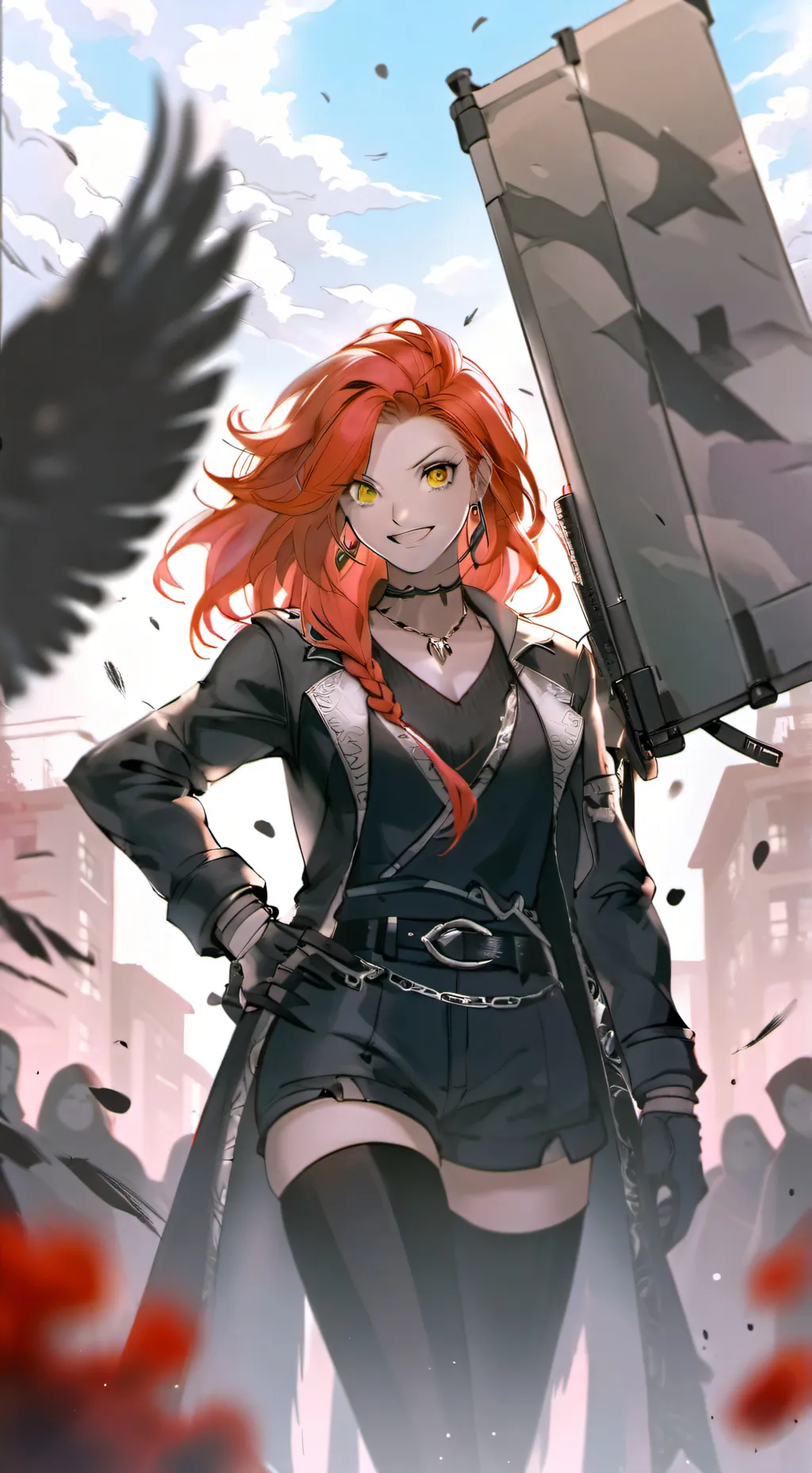 ai character: reisart black 2.0 background