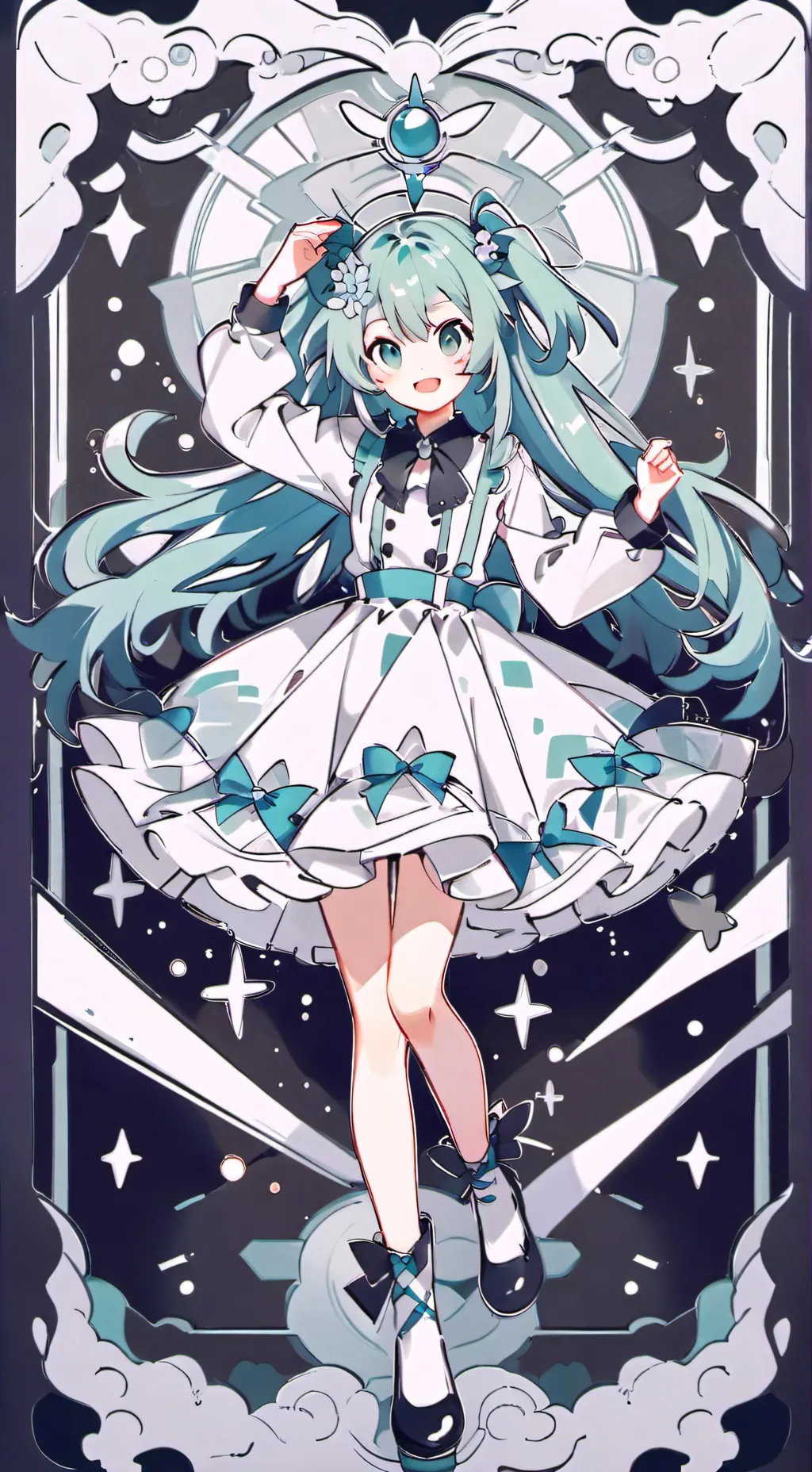 ai character: miku background