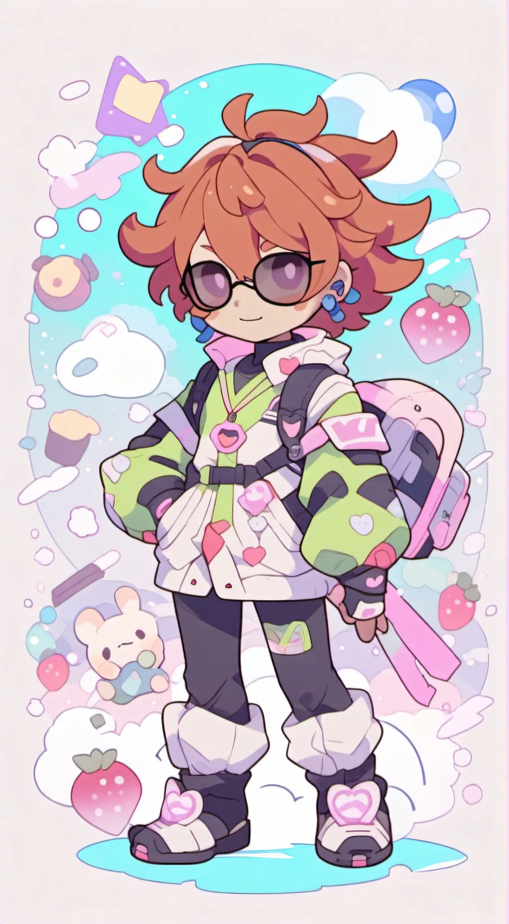 ai character: coccinelle  background