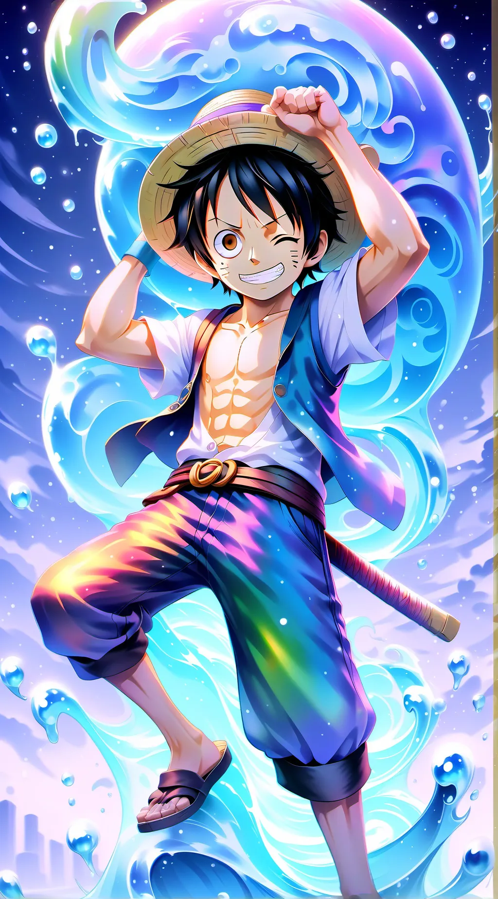 ai character: luffys gf background