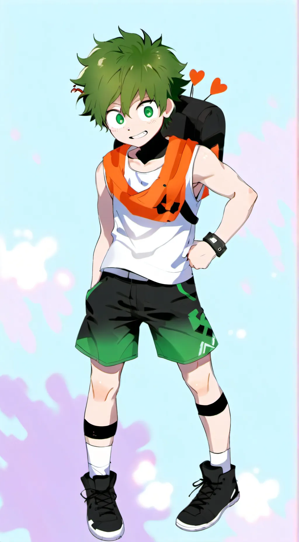 ai character: Izuku midoriya  background